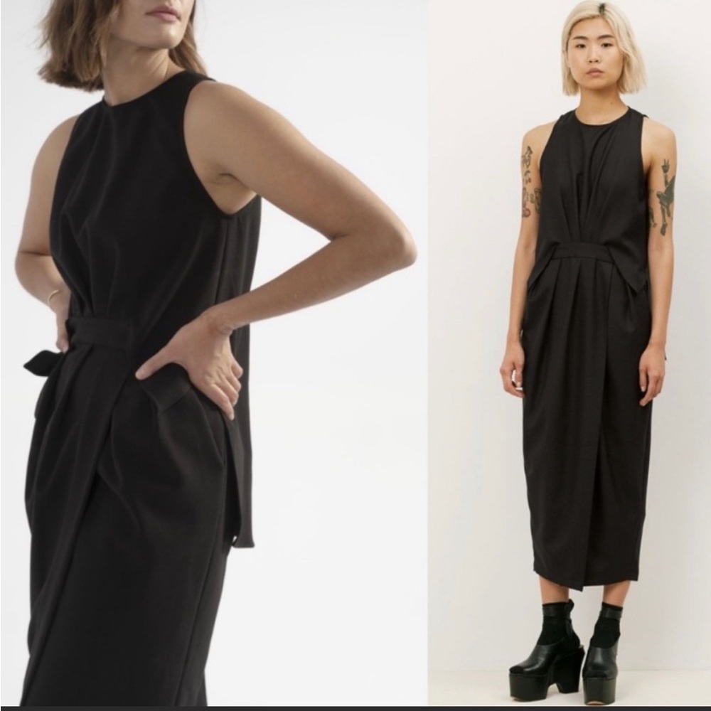 Rachel Comey Klein cape wrap dress 6
